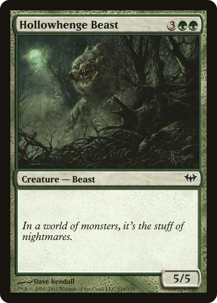 Hollowhenge Beast (118) Foil - Dark Ascension