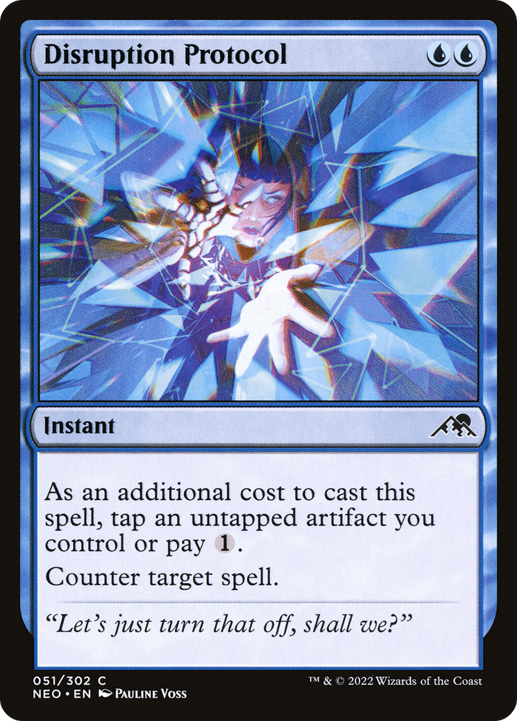Disruption Protocol (051) Foil - Kamigawa: Neon Dynasty