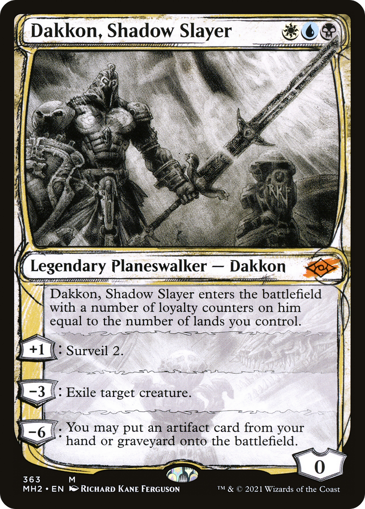 Dakkon, Shadow Slayer (Showcase) (363) - Modern Horizons 2