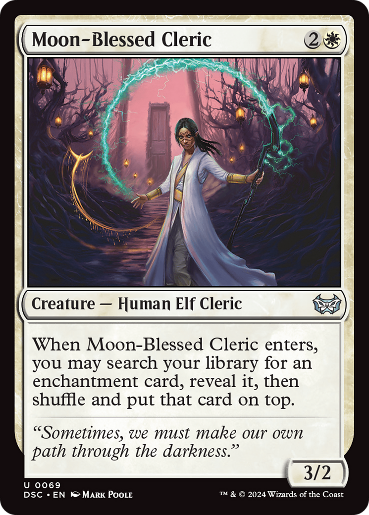 Moon-Blessed Cleric (069) - Duskmourn: House of Horror Commander