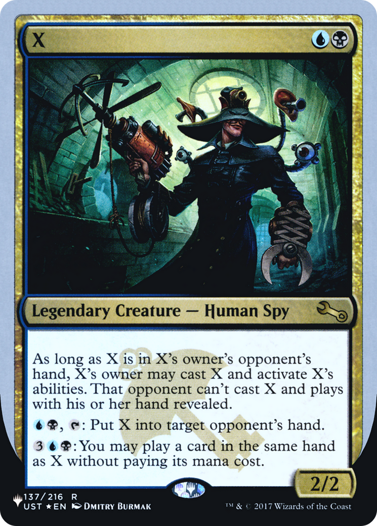 X (053) Foil - The List (Unfinity Foil Edition)