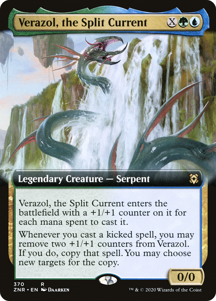 Verazol, the Split Current (Extended Art) (370) Foil - Zendikar Rising