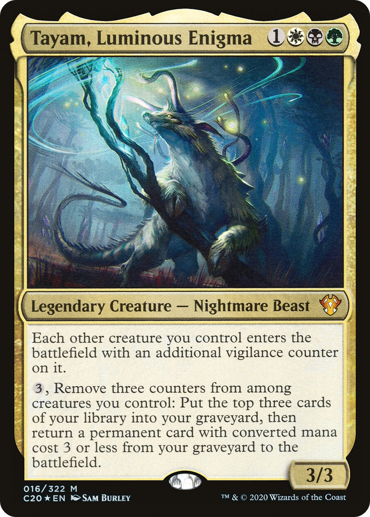 Tayam, Luminous Enigma (016) Foil - Commander 2020