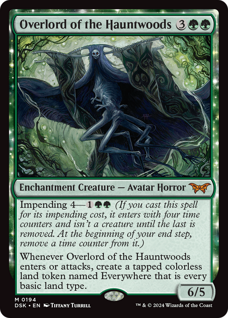 Overlord of the Hauntwoods (194) Foil - Duskmourn: House of Horror
