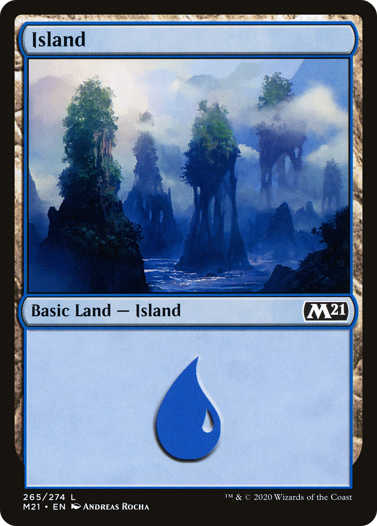 Island (265) Foil - Core Set 2021