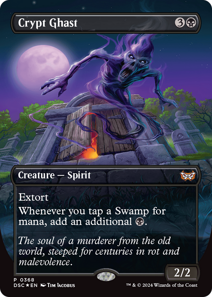 Crypt Ghast (Borderless) (368) Foil - Duskmourn: House of Horror Commander