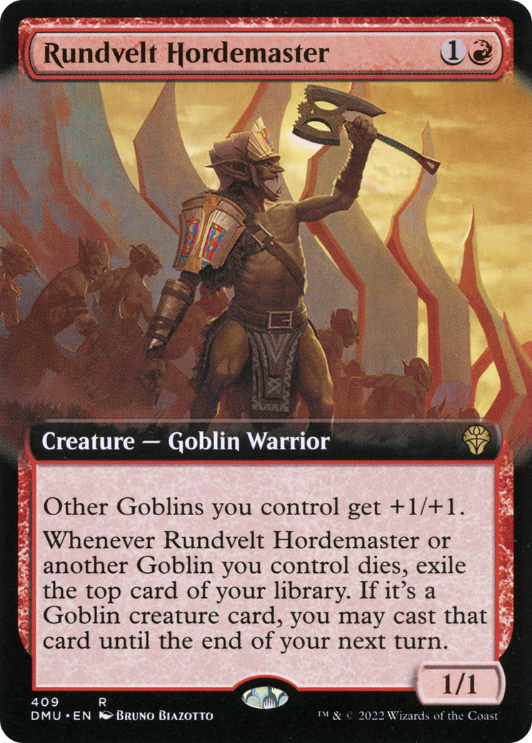 Rundvelt Hordemaster (Extended Art) (409) - Dominaria United