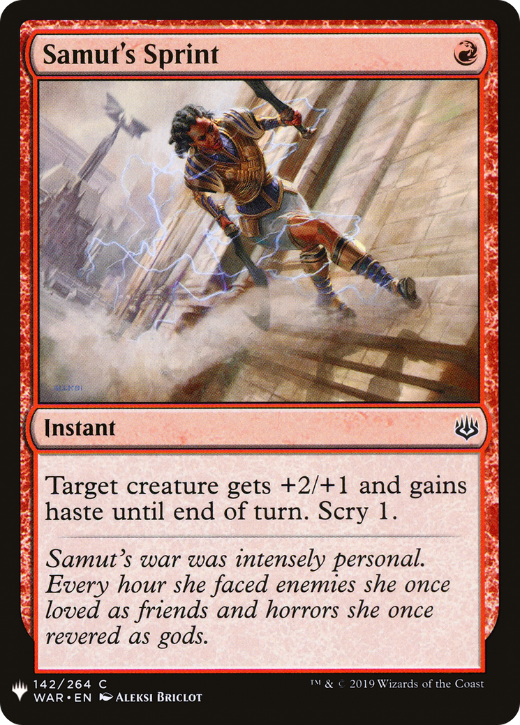 Samut's Sprint (WAR-142) - The List
