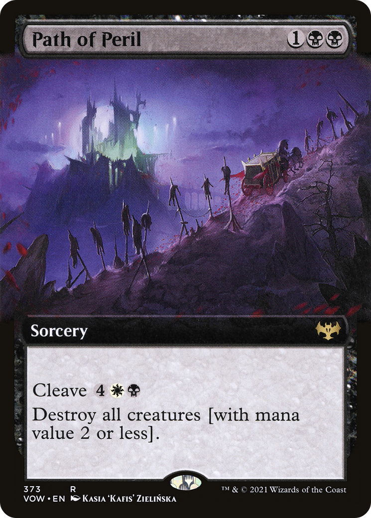 Path of Peril (Extended Art) (373) Foil - Innistrad: Crimson Vow
