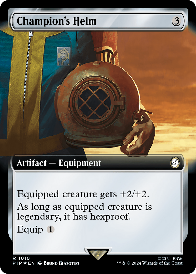 Champion's Helm (Extended Art) (Surge Foil) (Extended Art) (1010) Foil - Fallout