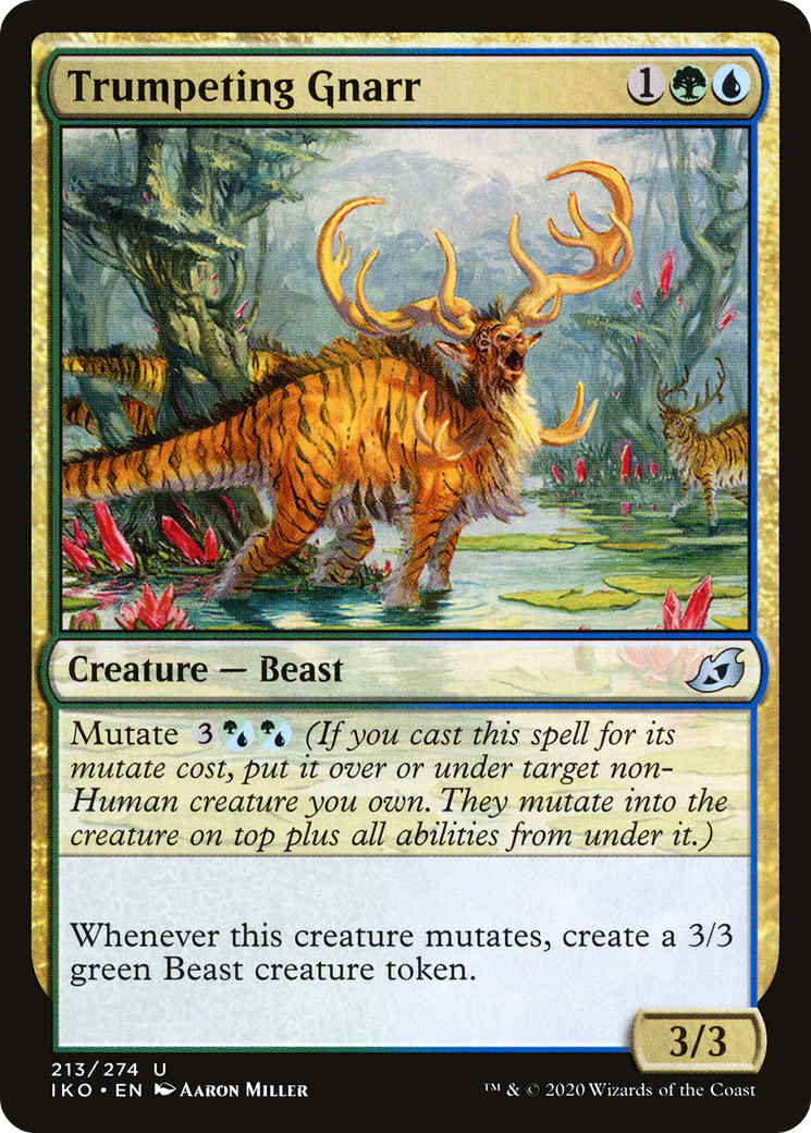 Trumpeting Gnarr (213) Foil - Ikoria: Lair of Behemoths