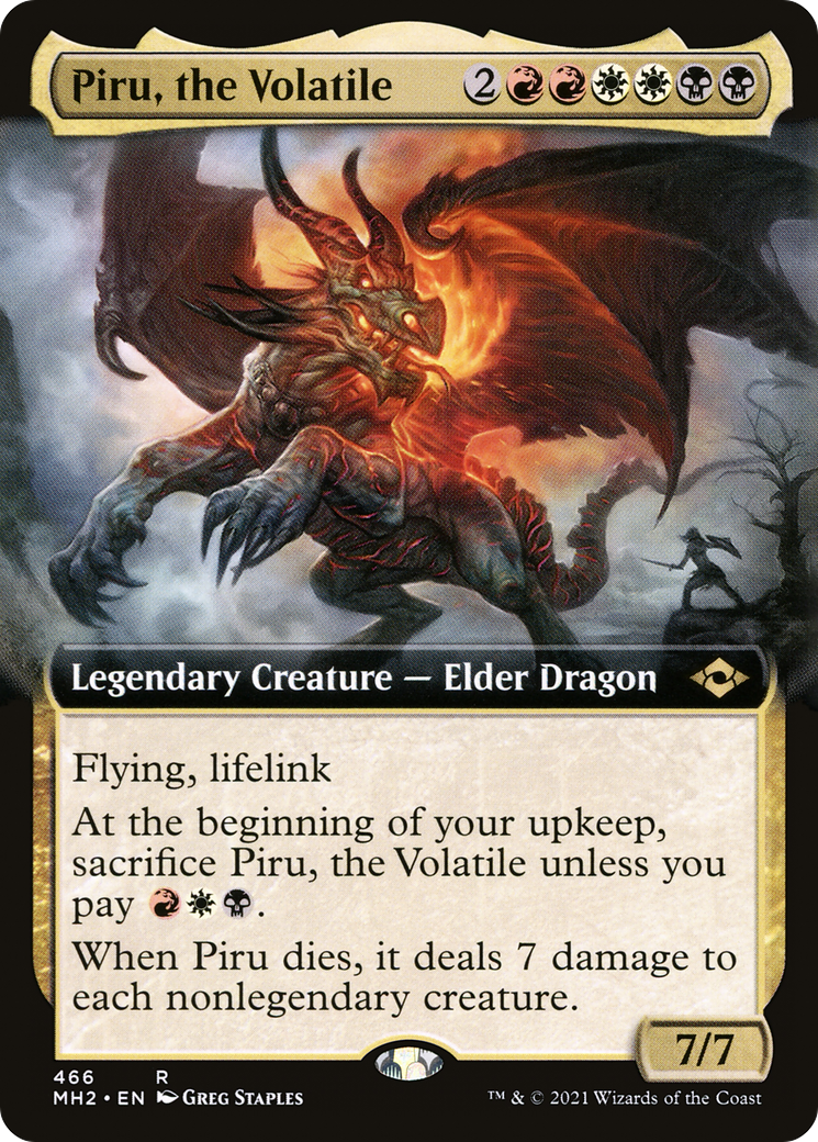 Piru, the Volatile (Extended Art) (466) - Modern Horizons 2