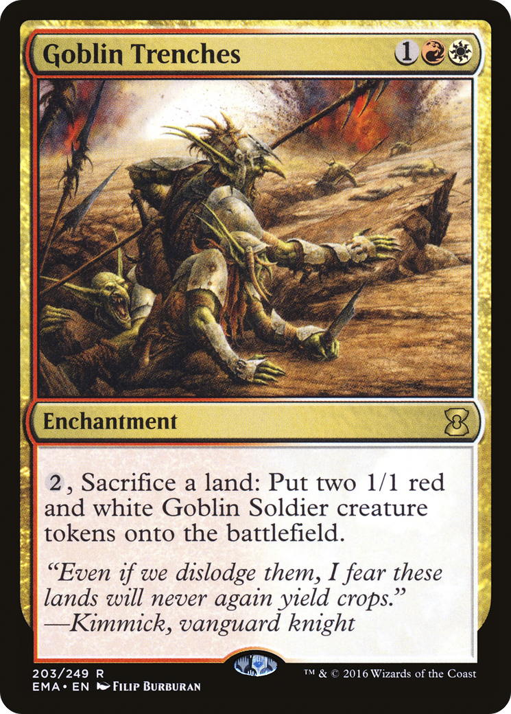 Goblin Trenches (203) Foil - Eternal Masters
