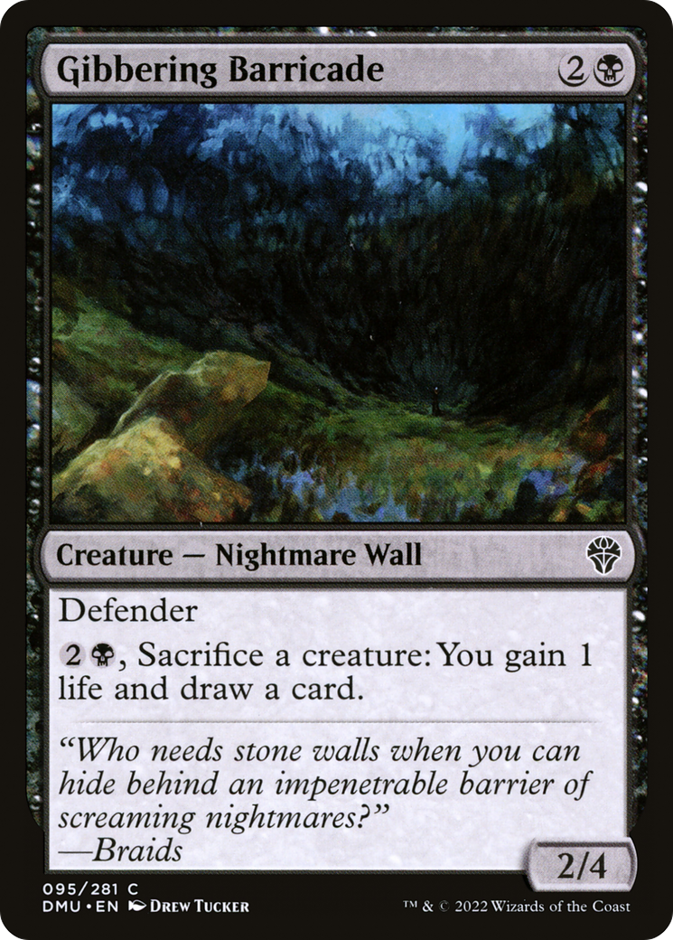 Gibbering Barricade (095) Foil - Dominaria United