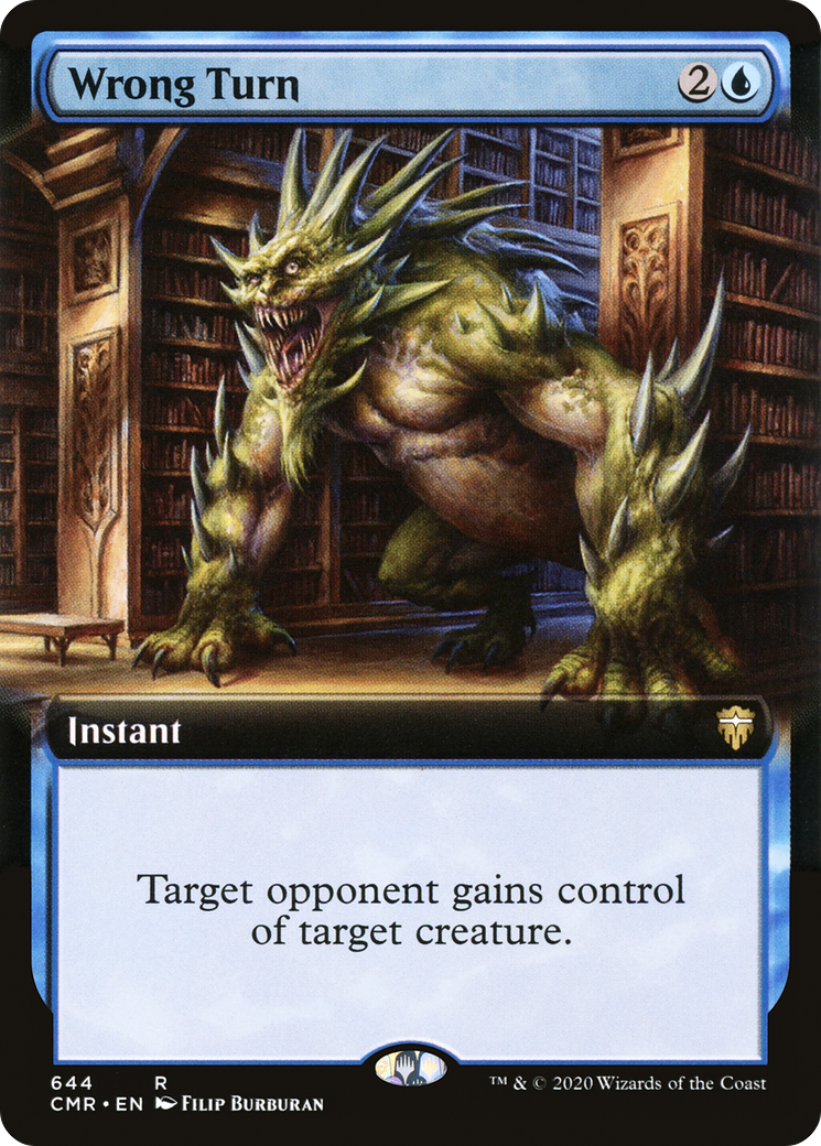 Wrong Turn (Extended Art) (644) Foil - Commander Legends