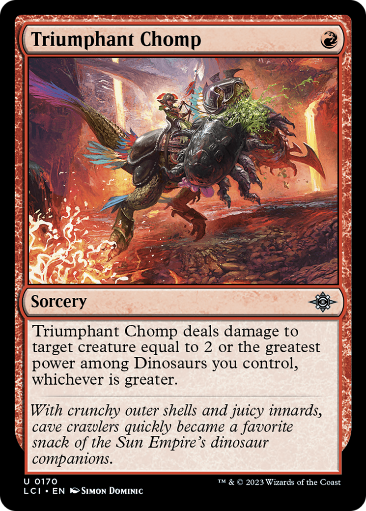 Triumphant Chomp (170) Foil - The Lost Caverns of Ixalan
