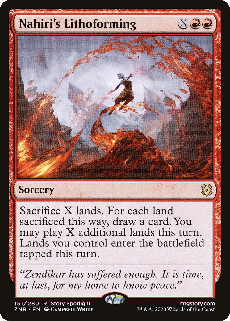 Nahiri's Lithoforming (151) Foil - Zendikar Rising