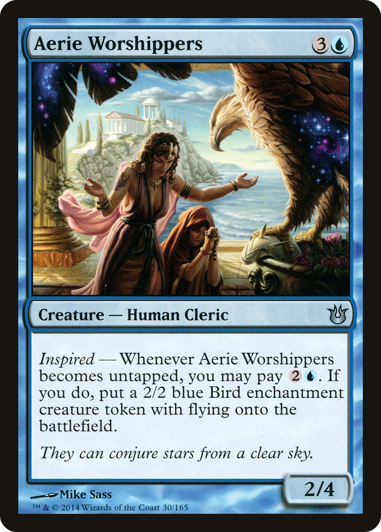 Aerie Worshippers (030) Foil - Born of the Gods