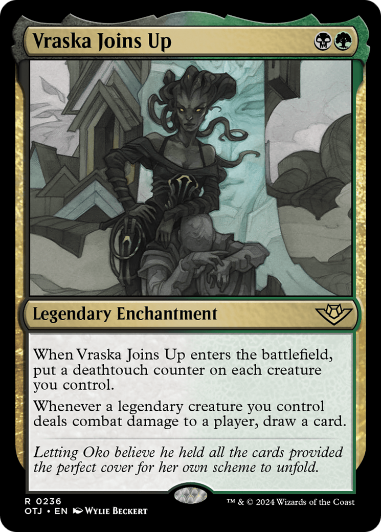 Vraska Joins Up (236) Foil - Outlaws of Thunder Junction