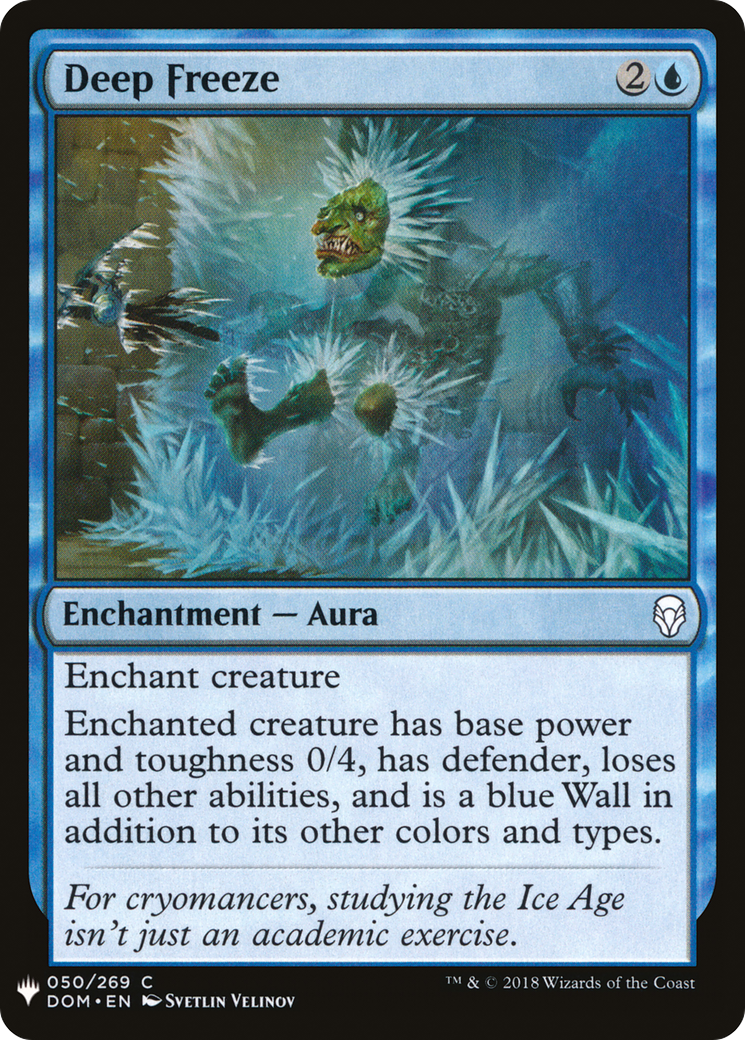 Deep Freeze (DOM-50) - The List