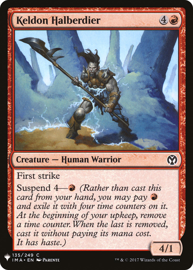 Keldon Halberdier (IMA-135) - The List