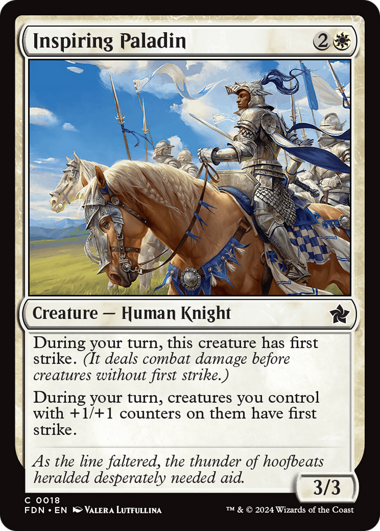 Inspiring Paladin (018) Foil - Foundations