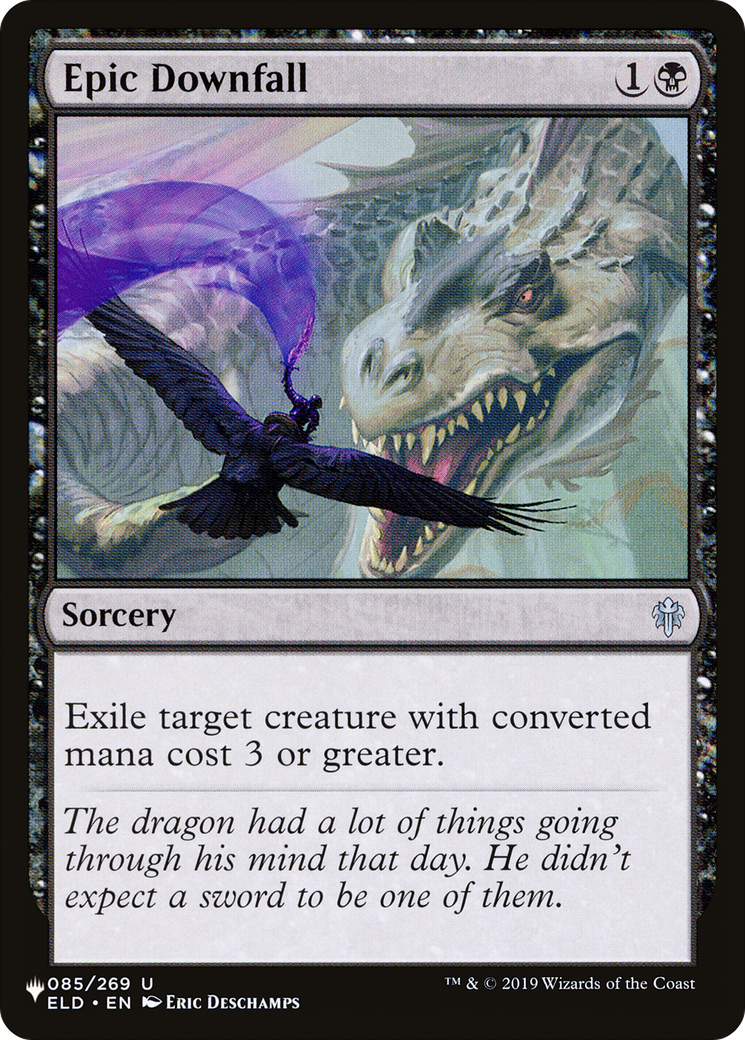 Epic Downfall (ELD-85) - The List