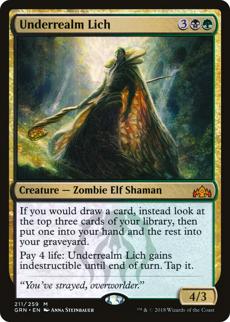 Underrealm Lich (211) Foil - Guilds of Ravnica