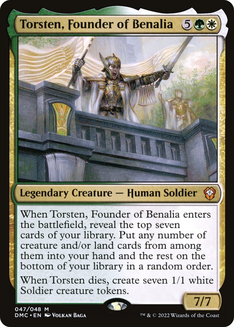 Torsten, Founder of Benalia (047) - Dominaria United Commander
