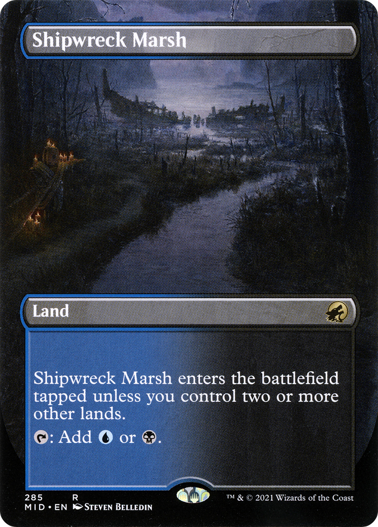 Shipwreck Marsh (Borderless) (285) - Innistrad: Midnight Hunt