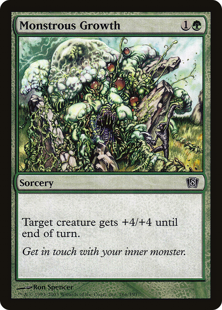 Monstrous Growth (266) Foil - Eighth Edition