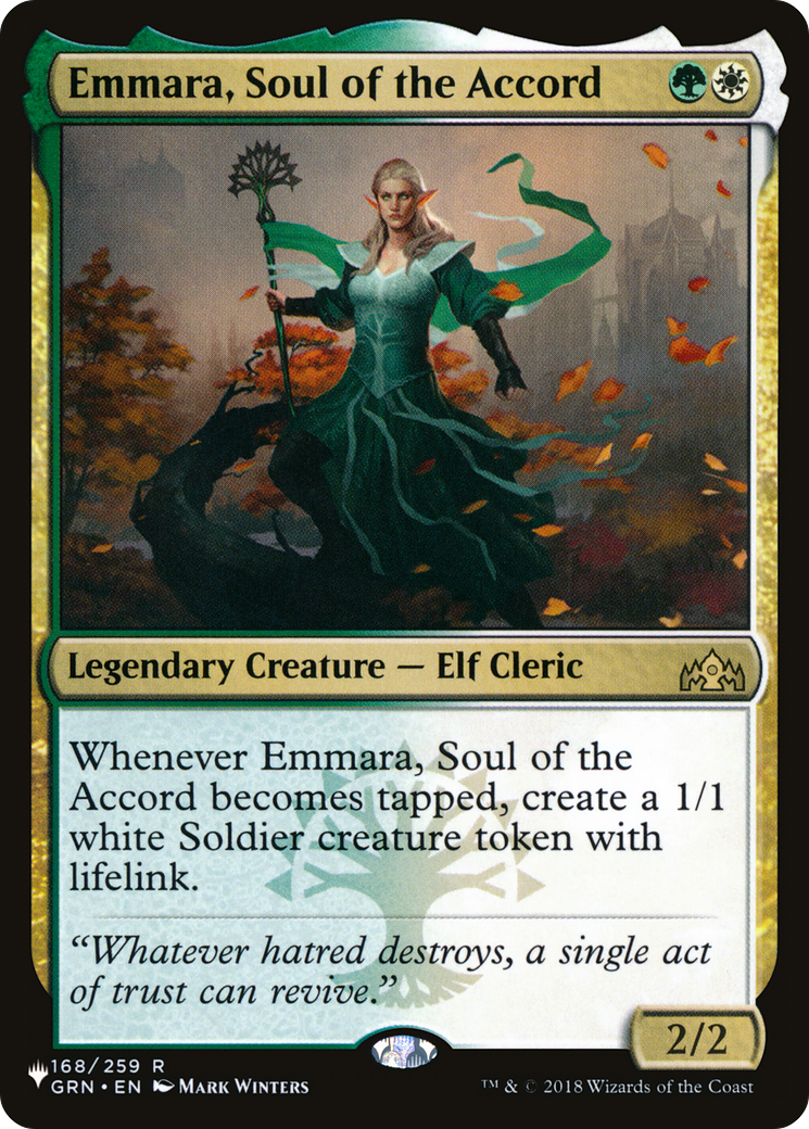Emmara, Soul of the Accord (GRN-168) - The List