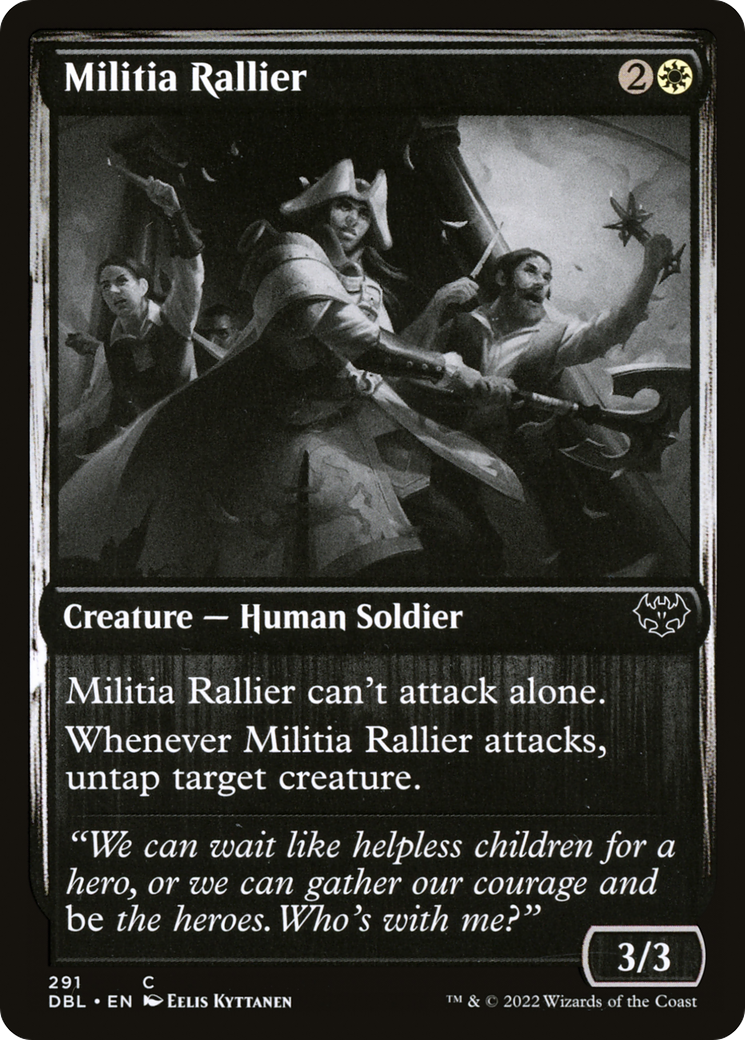 Militia Rallier (291) Foil - Innistrad: Double Feature
