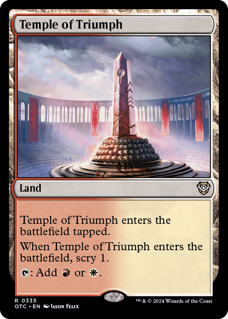 Temple of Triumph (335) - Outlaws of Thunder Junction Commander