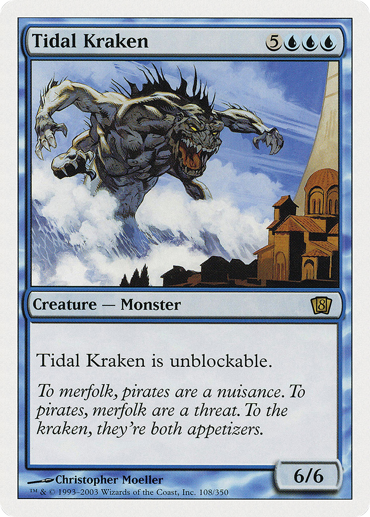 Tidal Kraken (108) Foil - Eighth Edition