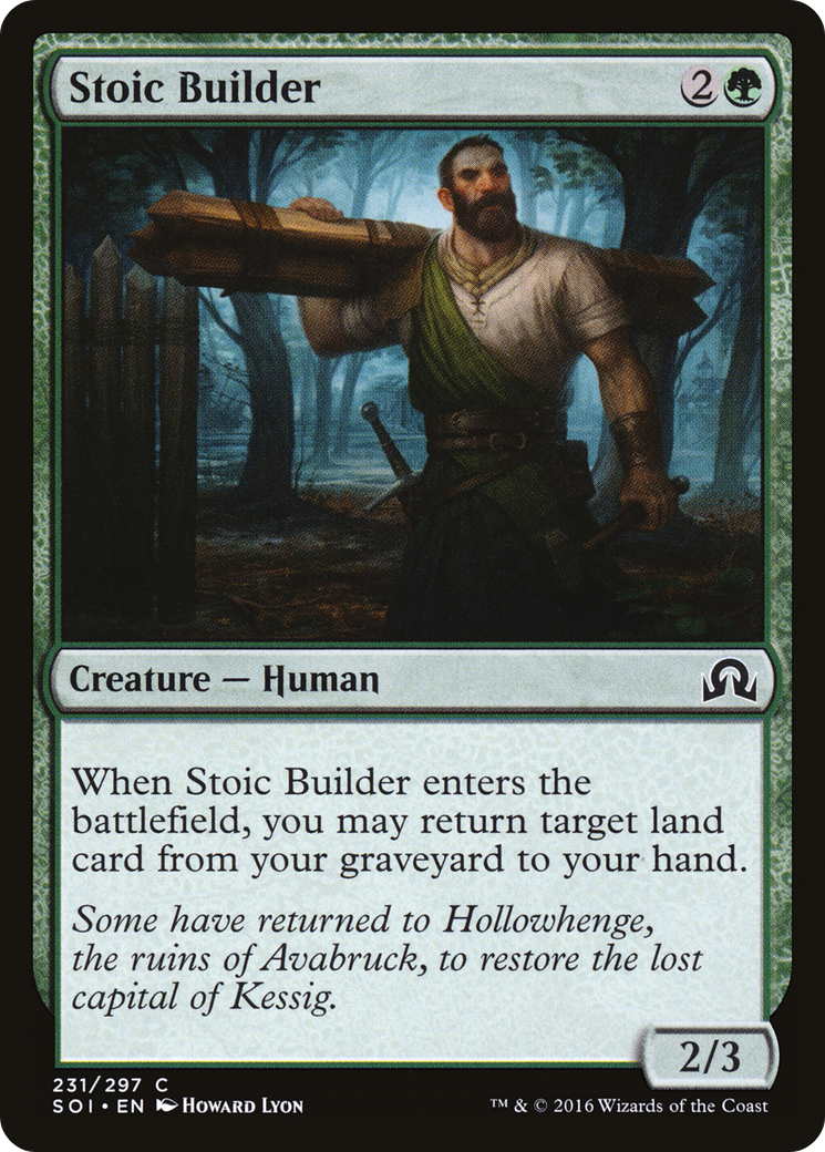 Stoic Builder (231) Foil - Shadows over Innistrad