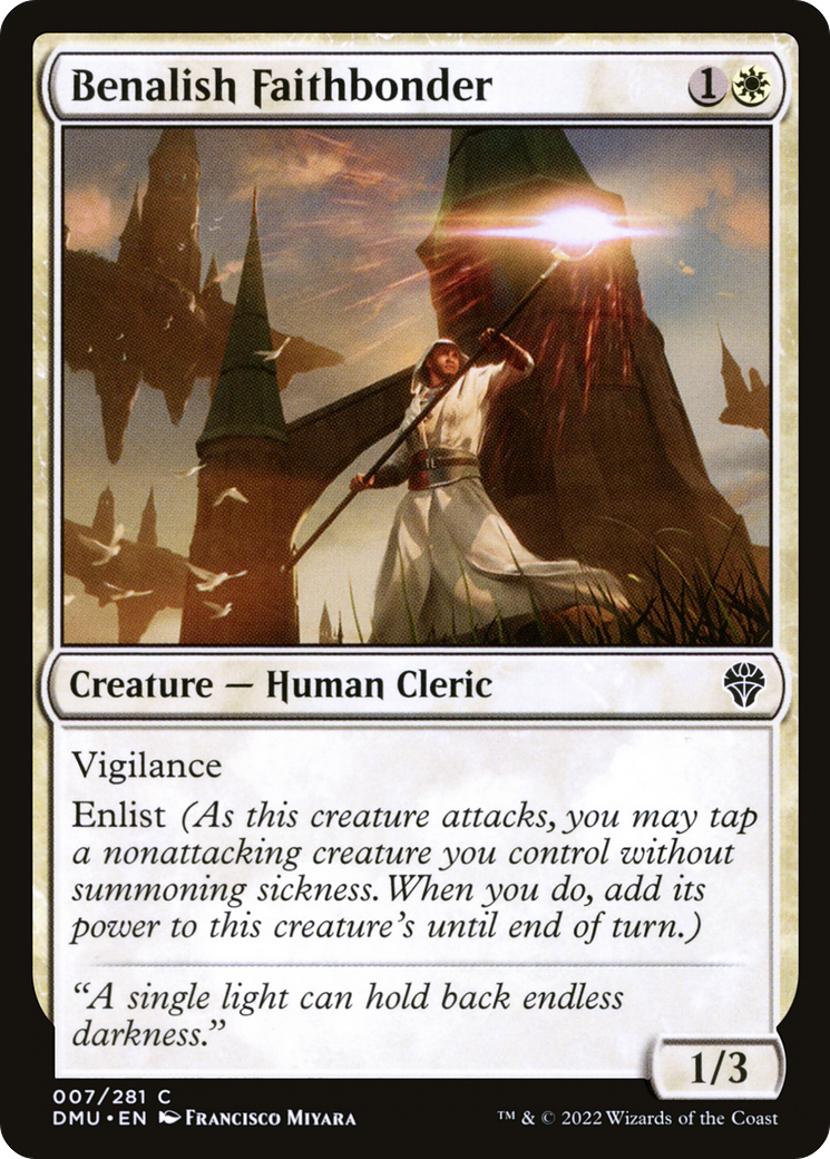 Benalish Faithbonder (007) Foil - Dominaria United