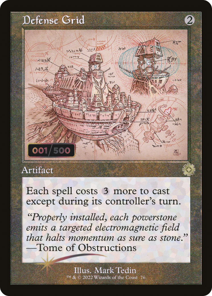 Defense Grid (Retro) (76z) Foil - The Brothers' War Retro Artifacts