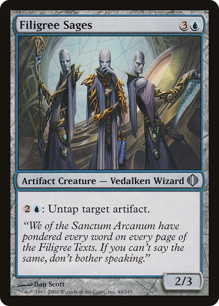 Filigree Sages (044) Foil - Shards of Alara