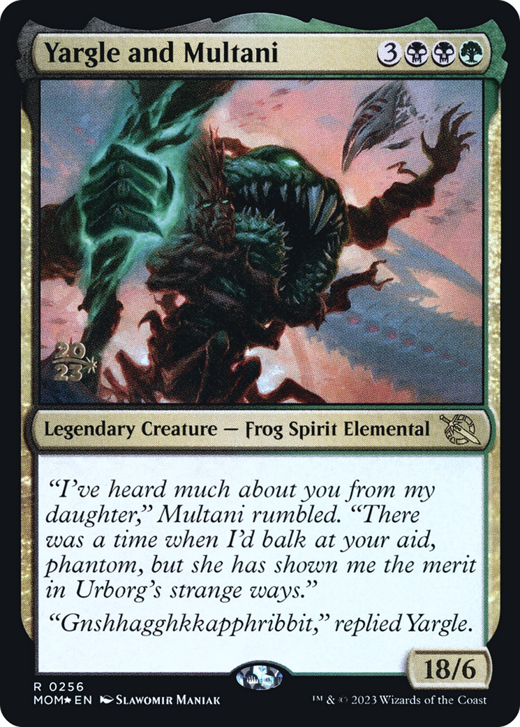 Yargle and Multani (256) Foil - March of the Machine Promos