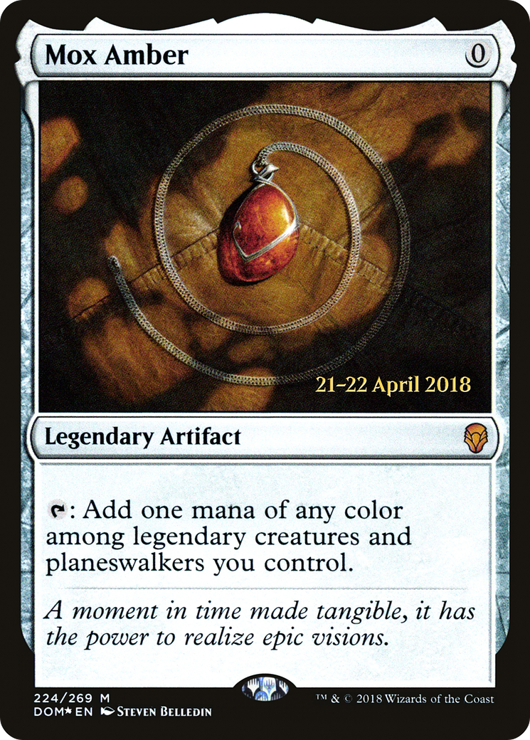 Mox Amber (224) Foil - Dominaria Promos
