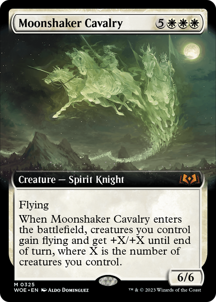 Moonshaker Cavalry (Extended Art) (325) Foil - Wilds of Eldraine