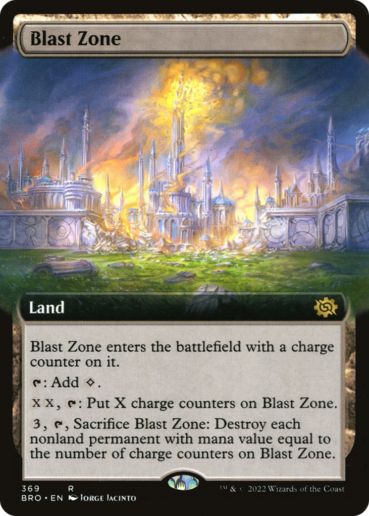 Blast Zone (Extended Art) (369) Foil - The Brothers' War