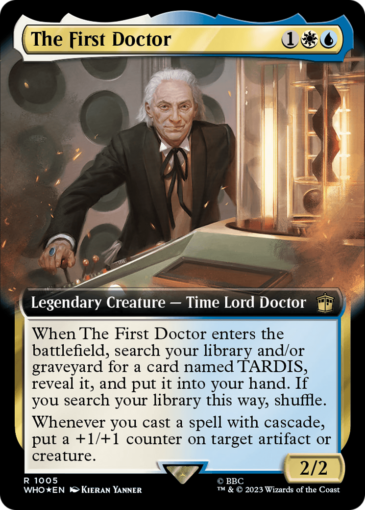 The First Doctor (Extended Art) (1005) Foil - Doctor Who