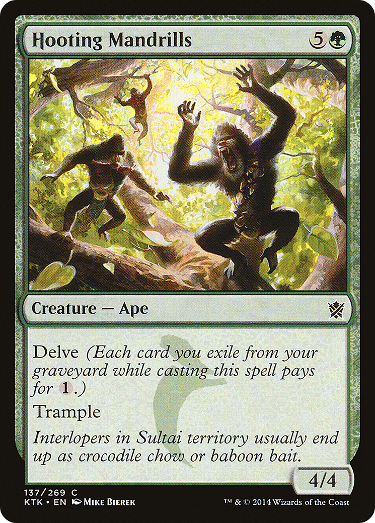 Hooting Mandrills (137) Foil - Khans of Tarkir