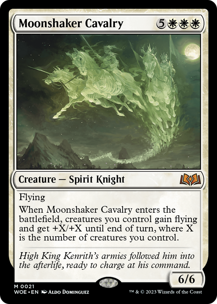 Moonshaker Cavalry (021) Foil - Wilds of Eldraine