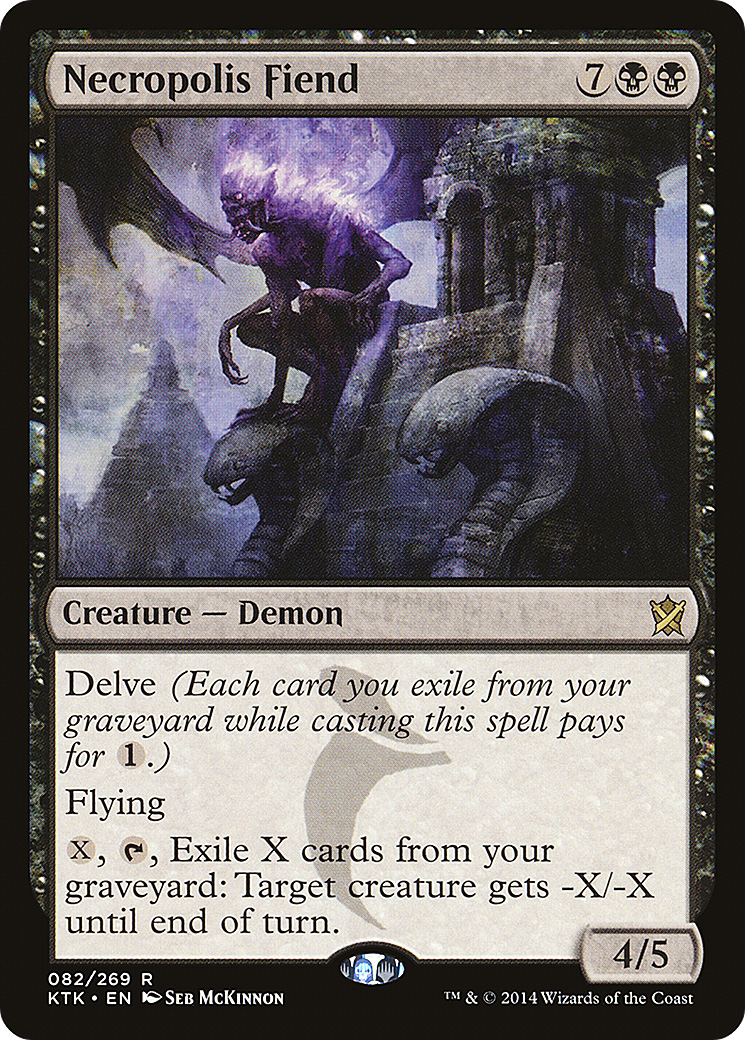 Necropolis Fiend (082) Foil - Khans of Tarkir