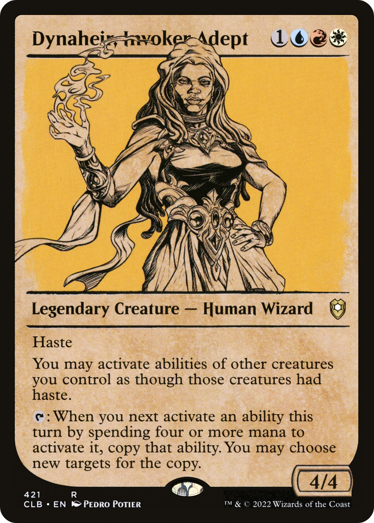 Dynaheir, Invoker Adept (Showcase) (421) Foil - Commander Legends: Battle for Baldur's Gate