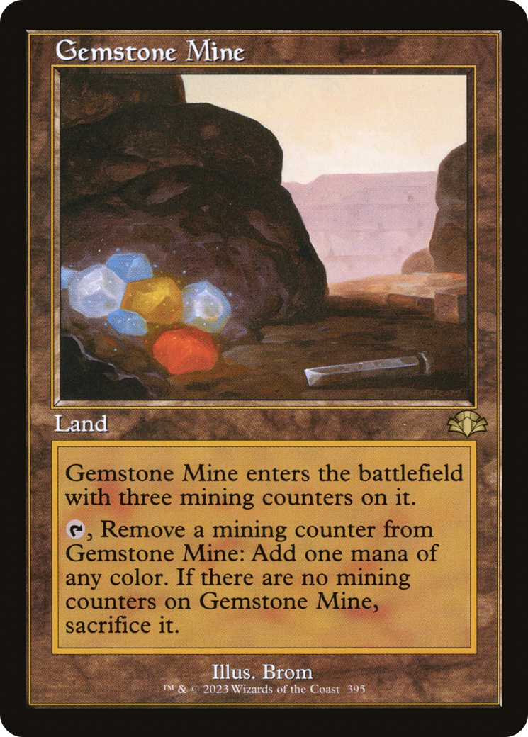 Gemstone Mine (Retro) (395) Foil - Dominaria Remastered
