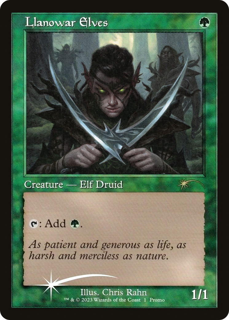 Llanowar Elves (Retro) (01★) Foil - Dominaria United Promos